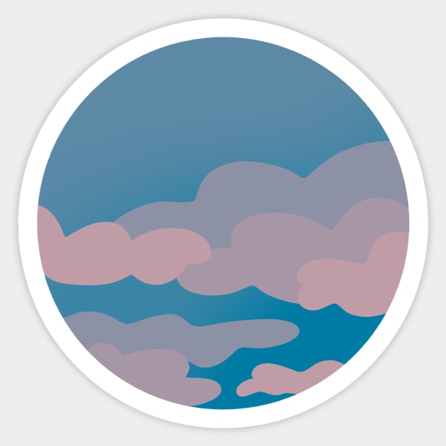 Mr Blue Sky / Beautiful Skies Sticker by nathalieaynie